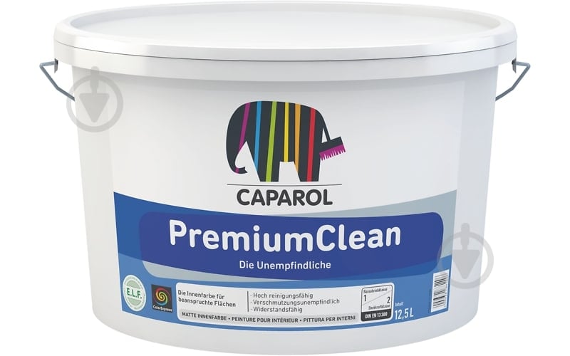 Фарба інтер'єрна латексна Caparol PremiumClean мат 3D Pacific 45 12,5 л - фото 3 Фарба інтер'єрна латексна Caparol PremiumClean мат 3D Pacific 45 12,5 л - фото 3