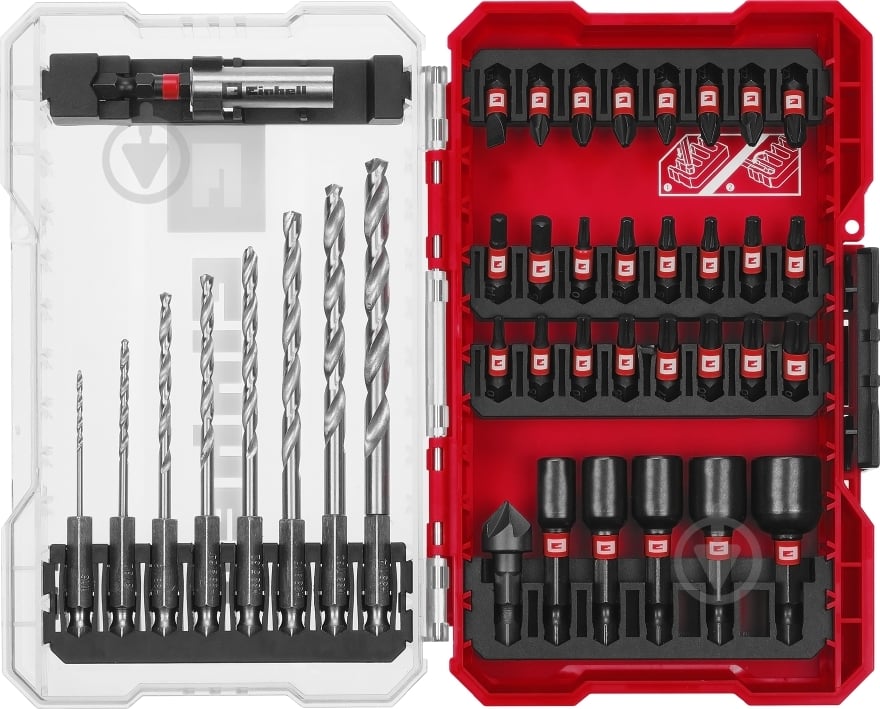 Набір біт і свердел Einhell по металу і торцеві головки M-CASE 39 шт. 108773 - фото 5 Набір біт і свердел Einhell по металу і торцеві головки M-CASE 39 шт. 108773 - фото 5