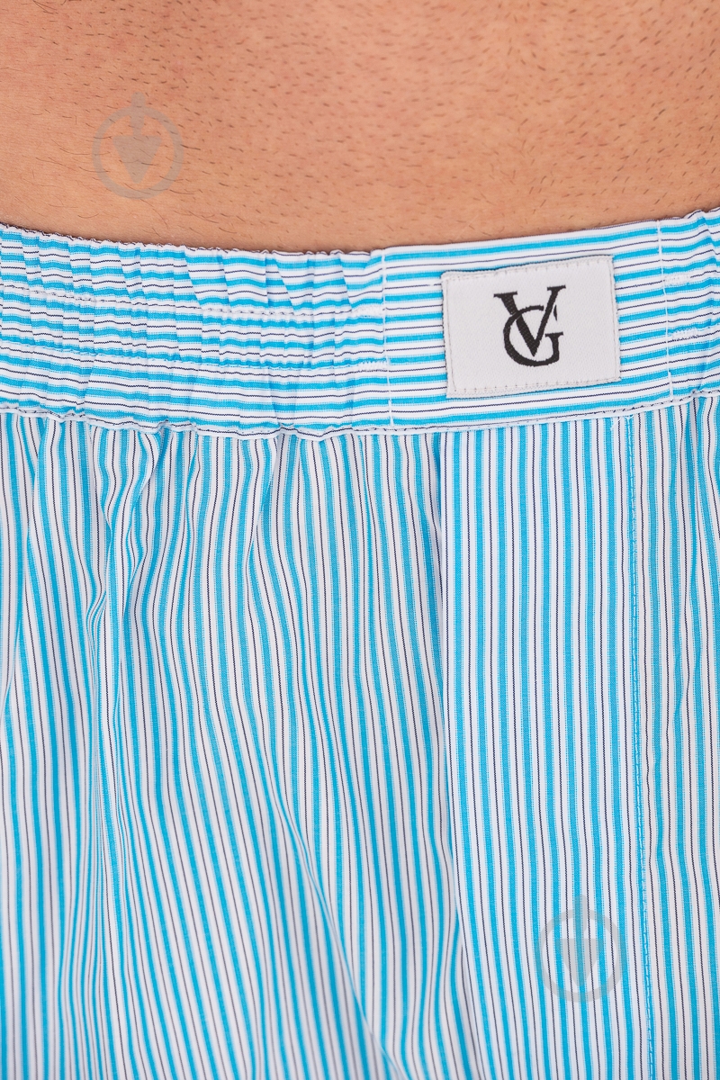 Трусы-шорты мужские мужские German Volf в полоску 2315 M белый - фото 2