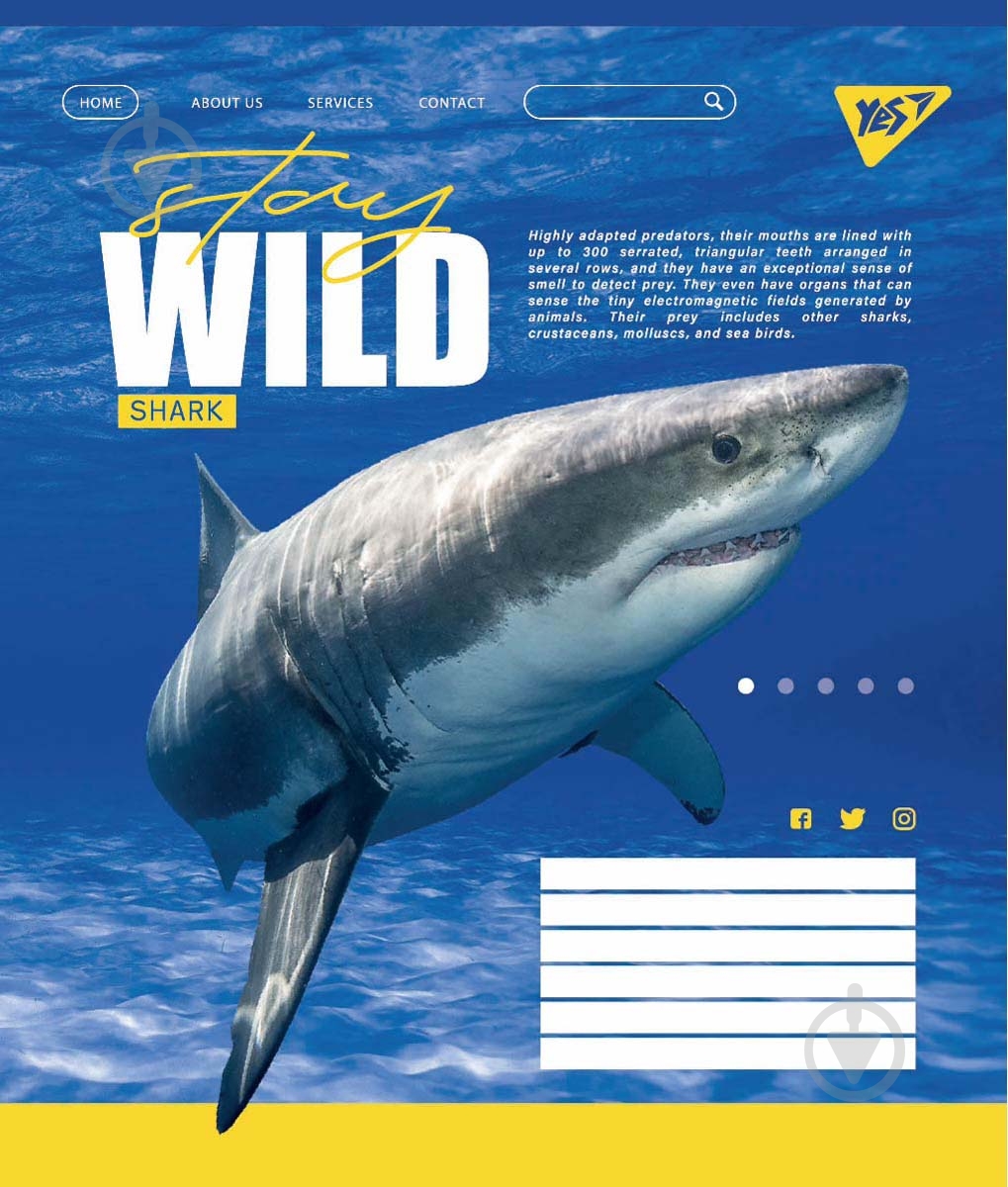 Тетрадь школьная Stay wild А5/60 в клетку YES - фото 1