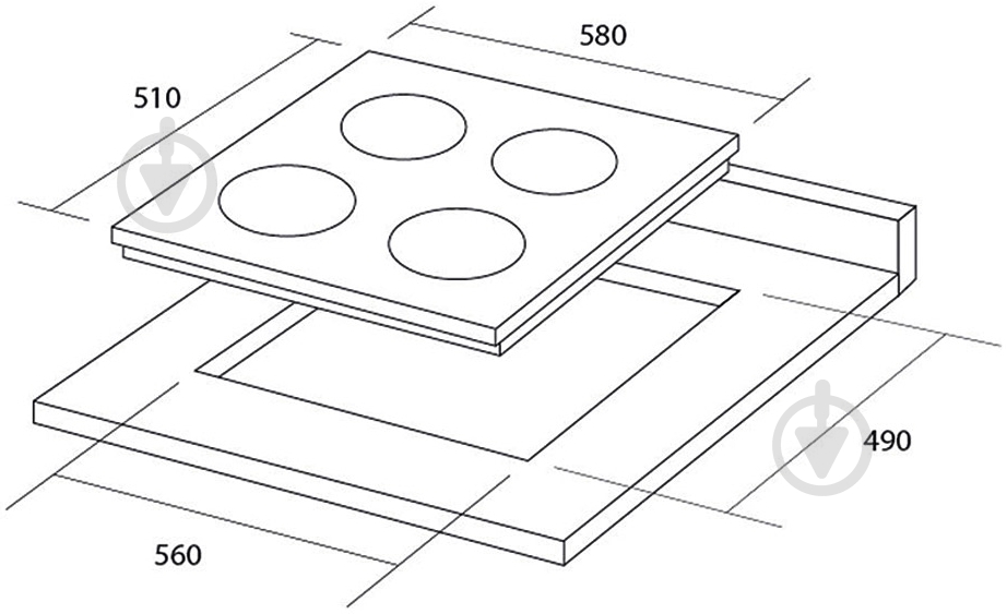 Варочная поверхность электрическая Pyramida VCH 640/1 VCC - фото 6