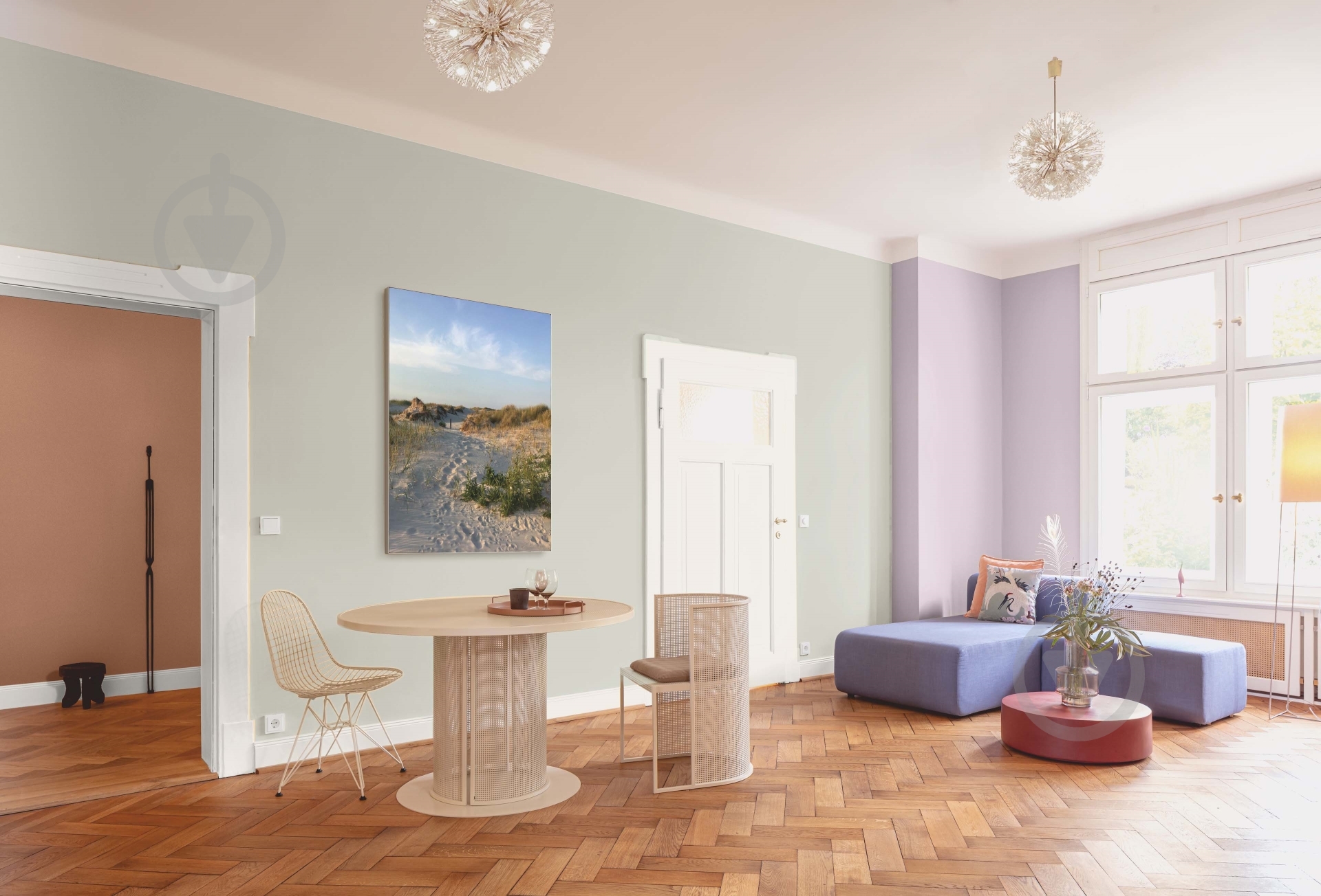 Краска интерьерная латексная Caparol PremiumClean мат 3D Agave 25 12,5 л - фото 2