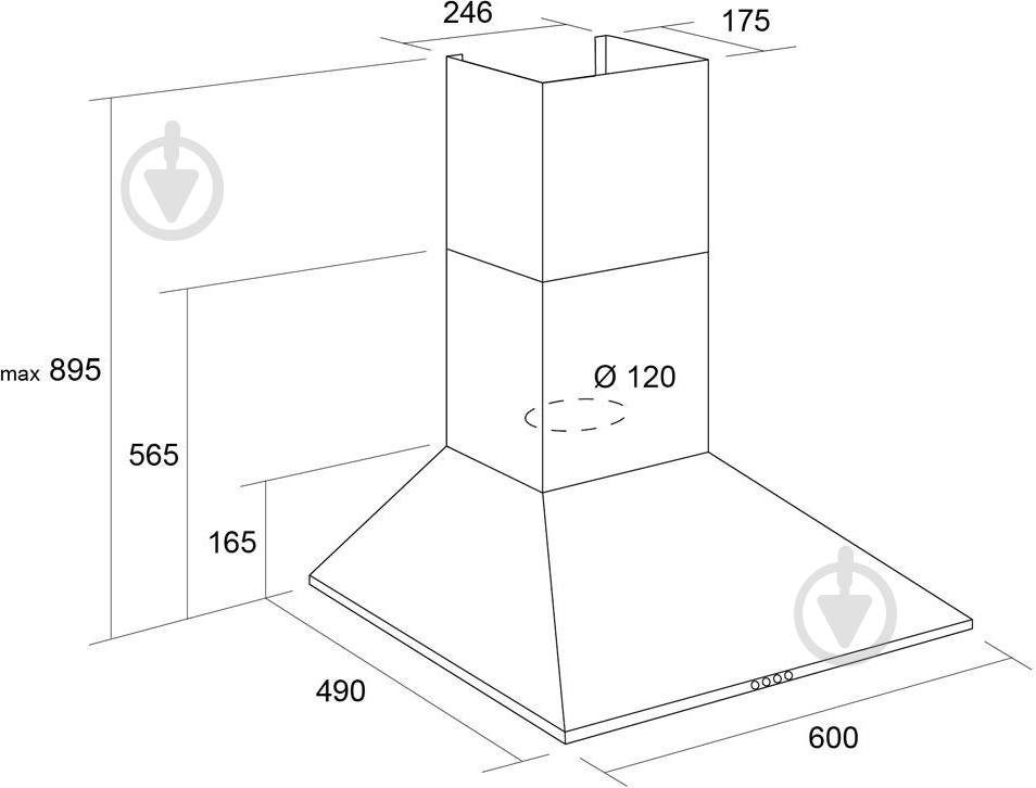 Вытяжка Pyramida TK 60 INOX/U - фото 11