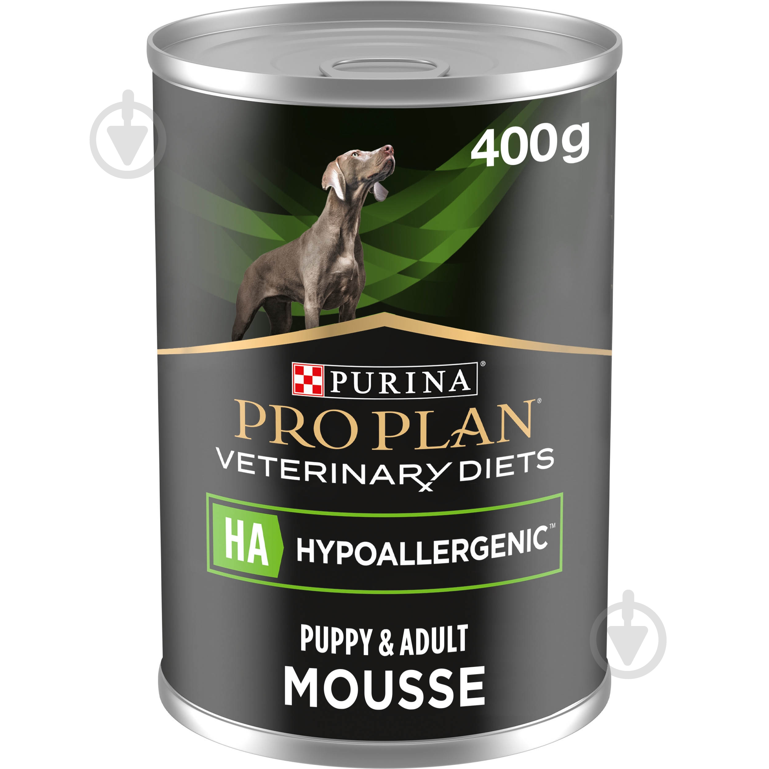 Консерва ProPlan by Purina VETERINARY DIETS HA Hypoallergenic для взрослых собак и щенков для снижения признаков ингредиентной и нутриентной непереносимости мусс 400 г - фото 1