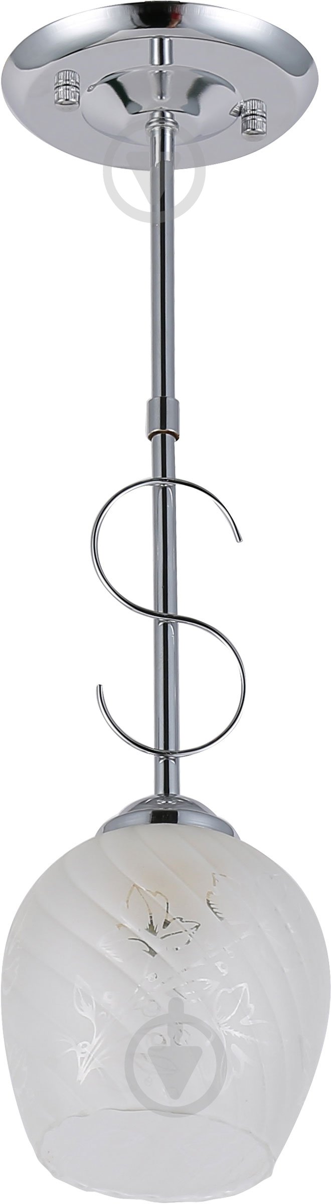 Світильник підвісний Accento lighting Leo 1x60 Вт E27 хром ALG-06845/1PCH - фото 1