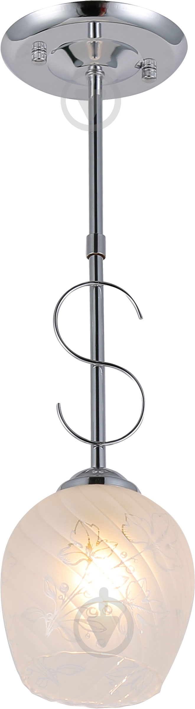 Світильник підвісний Accento lighting Leo 1x60 Вт E27 хром ALG-06845/1PCH - фото 2