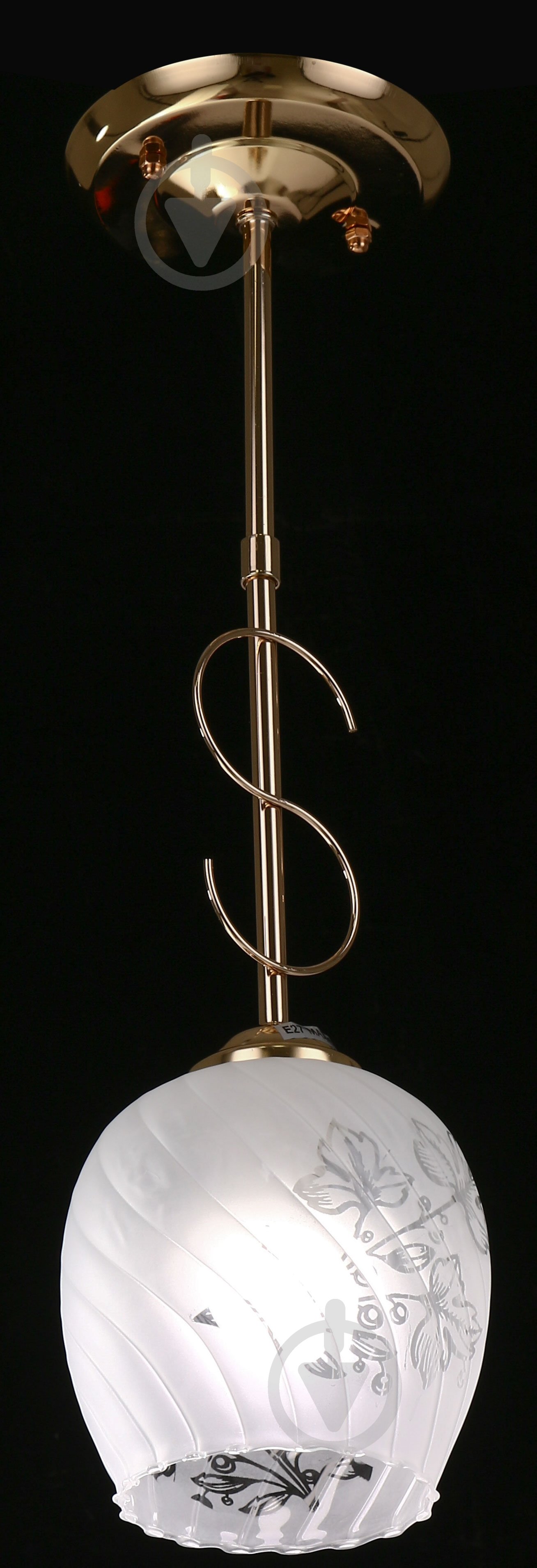 Світильник підвісний Accento lighting Leo 1x60 Вт E27 золото ALG-06845/1PFGD - фото 3