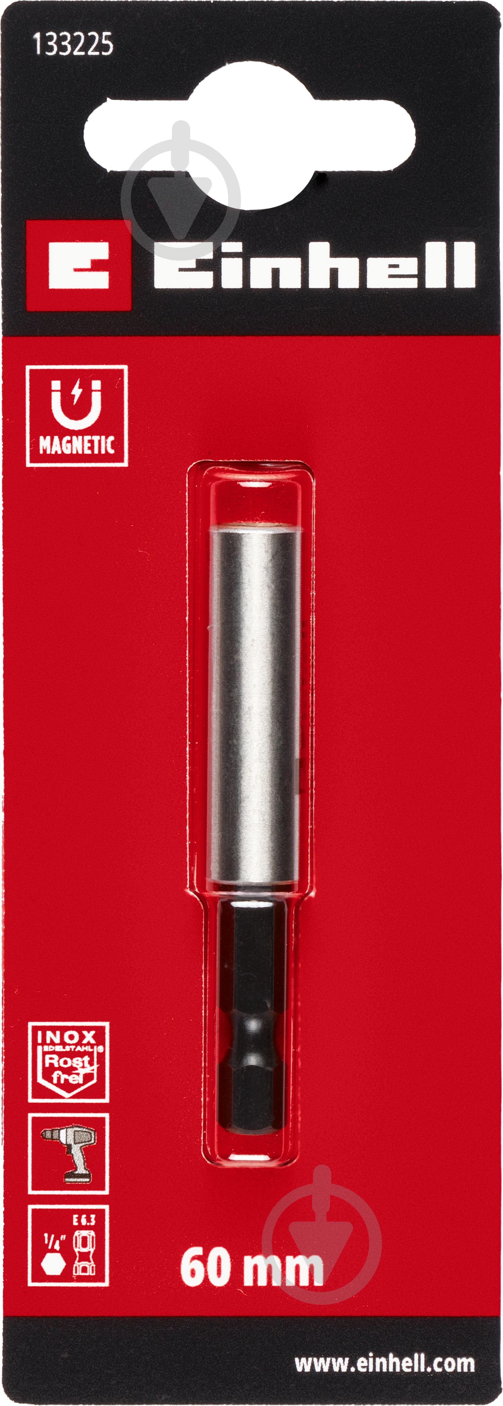 Тримач біт Einhell 1/4" S2 60 мм 1 шт. 133225 - фото 2 Тримач біт Einhell 1/4" S2 60 мм 1 шт. 133225 - фото 2