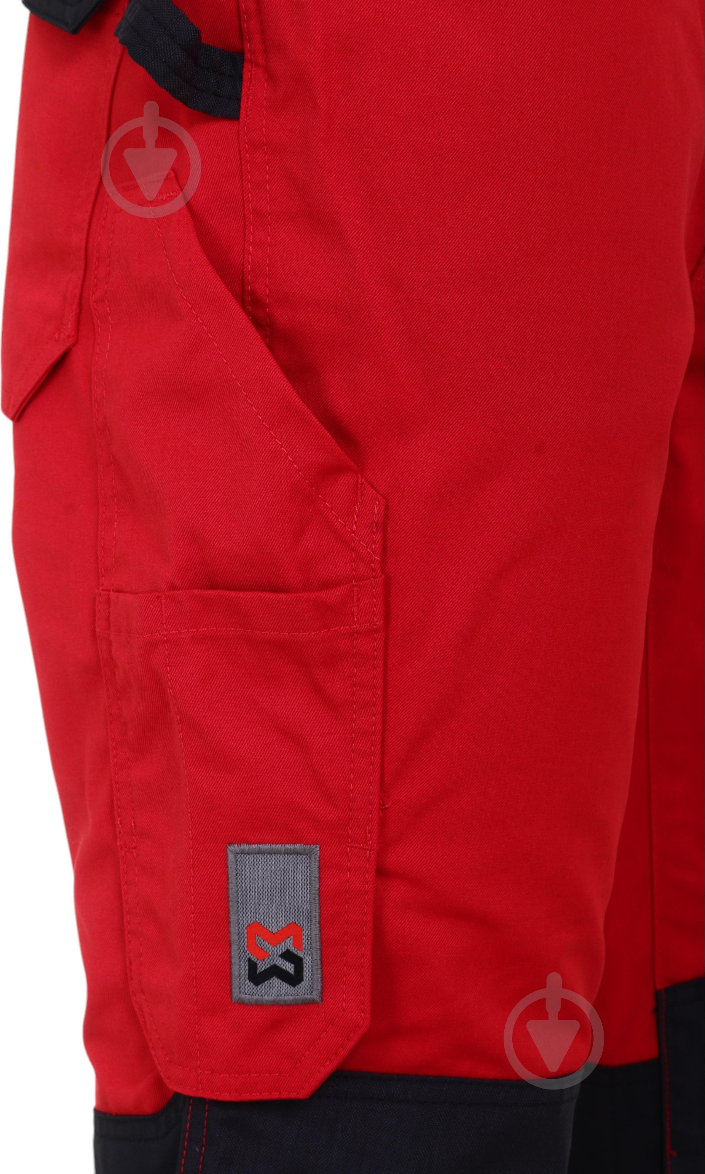 Шорты удлиненные рабочие WURTH MODYF CETUS 64 р. 4XL M413154447 красно-черный - фото 5