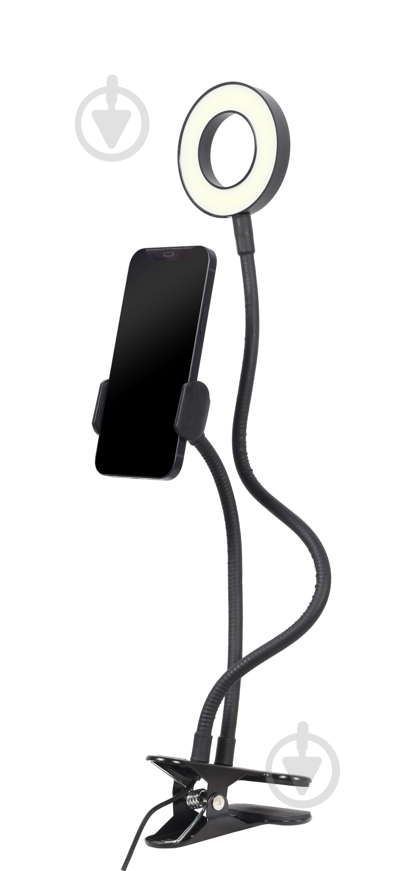 Селфи-кольцо Gembird LED-RING4-PH-01 с держателем - фото 1