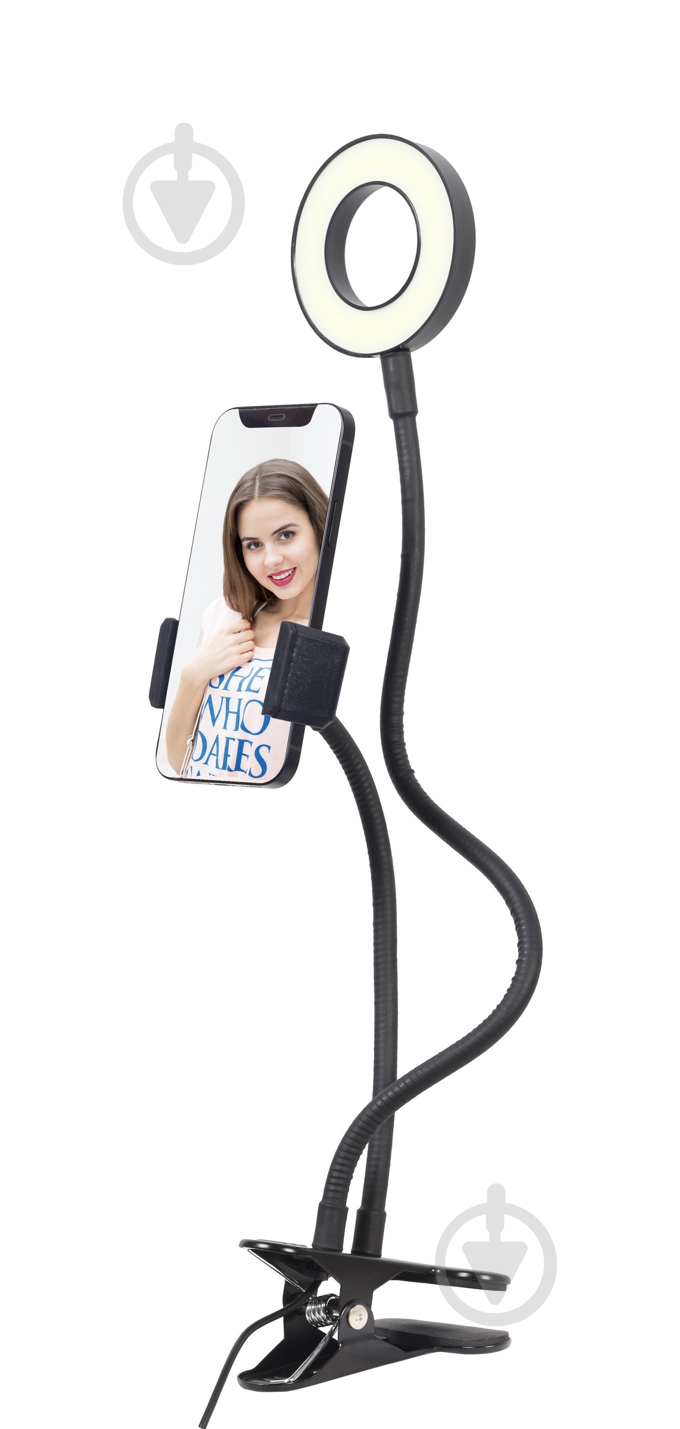 Селфи-кольцо Gembird LED-RING4-PH-01 с держателем - фото 4