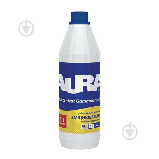 Грунтовка глубокопроникающая Aura® Koncenntrat GammaGrund 1 л - фото 1
