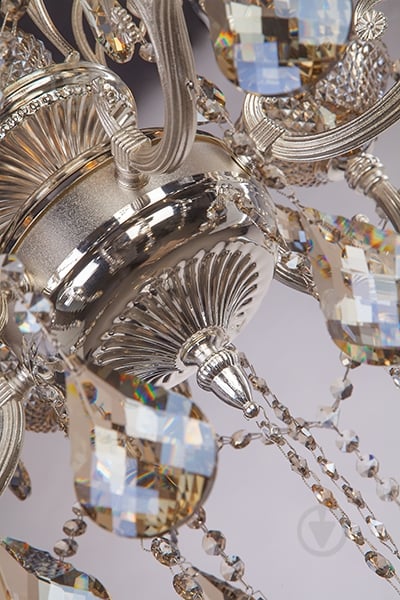 ВИТРИНА! Люстра подвесная Strotskis Caprice 6x40 Вт E14 платина 278/6 - фото 3