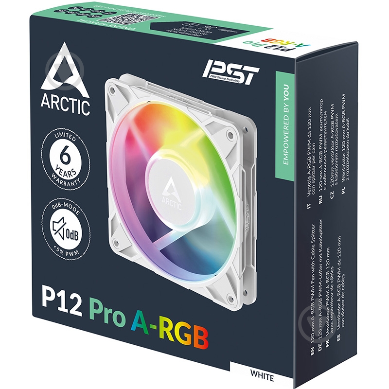 Корпусный кулер Arctic P12 Pro A-RGB White - фото 4