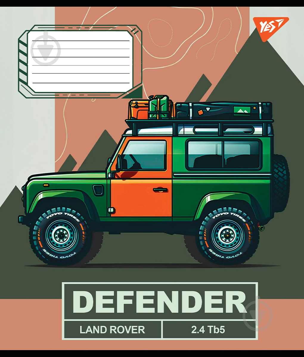 Тетрадь школьная 36 листов линия Off road vehicle (767352) YES - фото 2