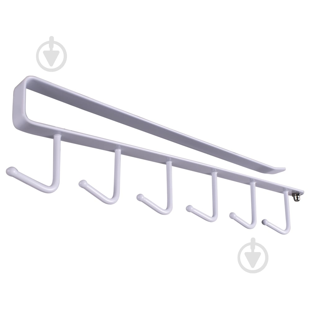 Планка з гачками DC метал білий - фото 1