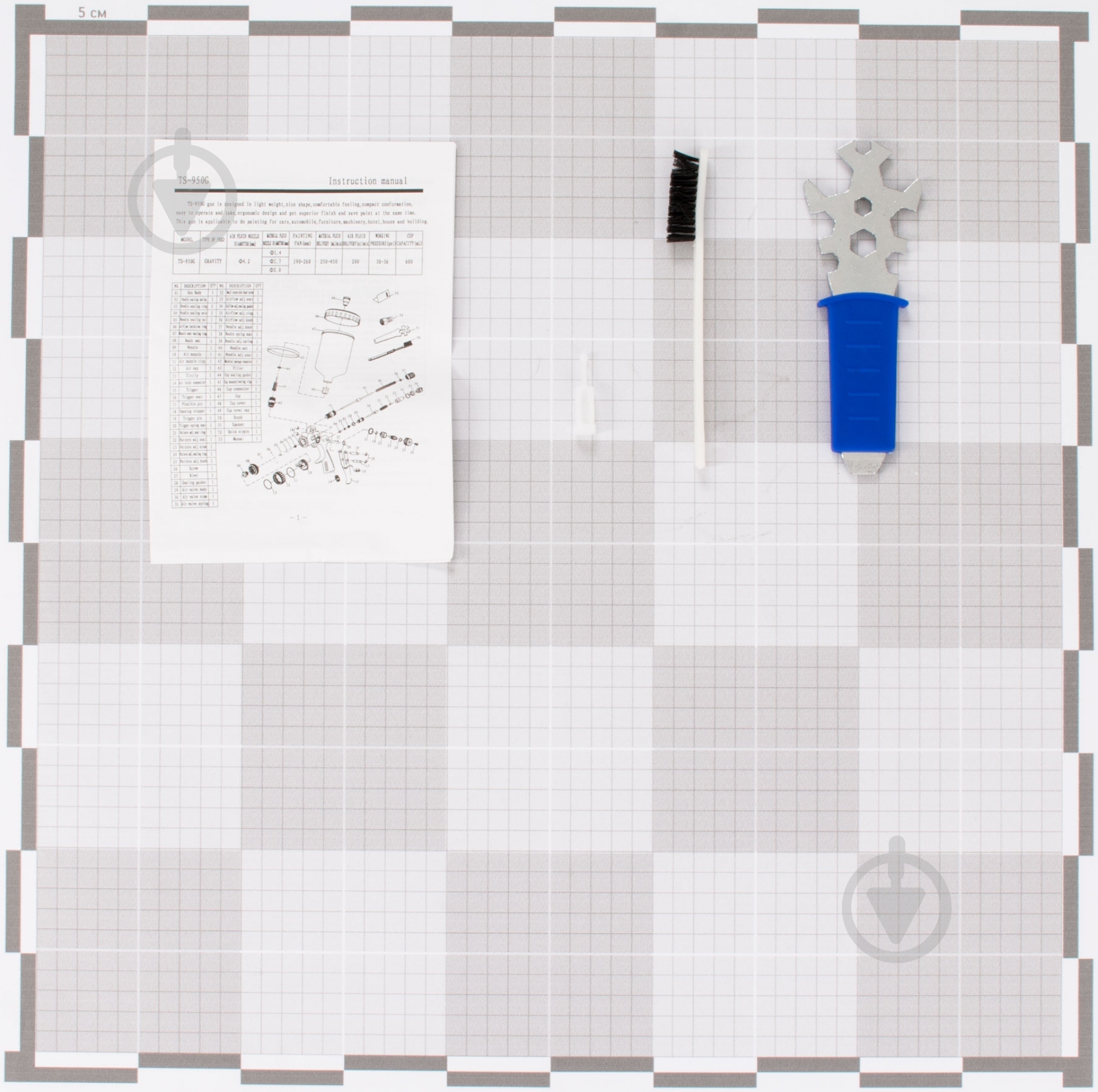 Фарборозпилювач пневматичний Compass RF901AG - фото 3