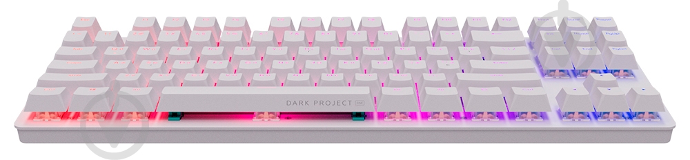 Клавіатура ігрова Dark Project KD87A Mech. g3ms Sapphire ENG/UA (DPO-KD-87A-100300-GMT) white - фото 3