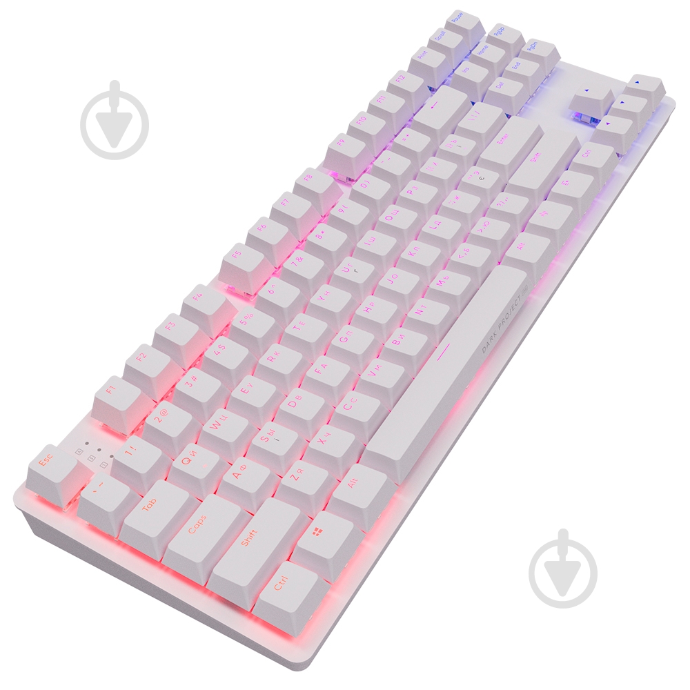Клавіатура ігрова Dark Project KD87A Mech. g3ms Sapphire ENG/UA (DPO-KD-87A-100300-GMT) white - фото 5