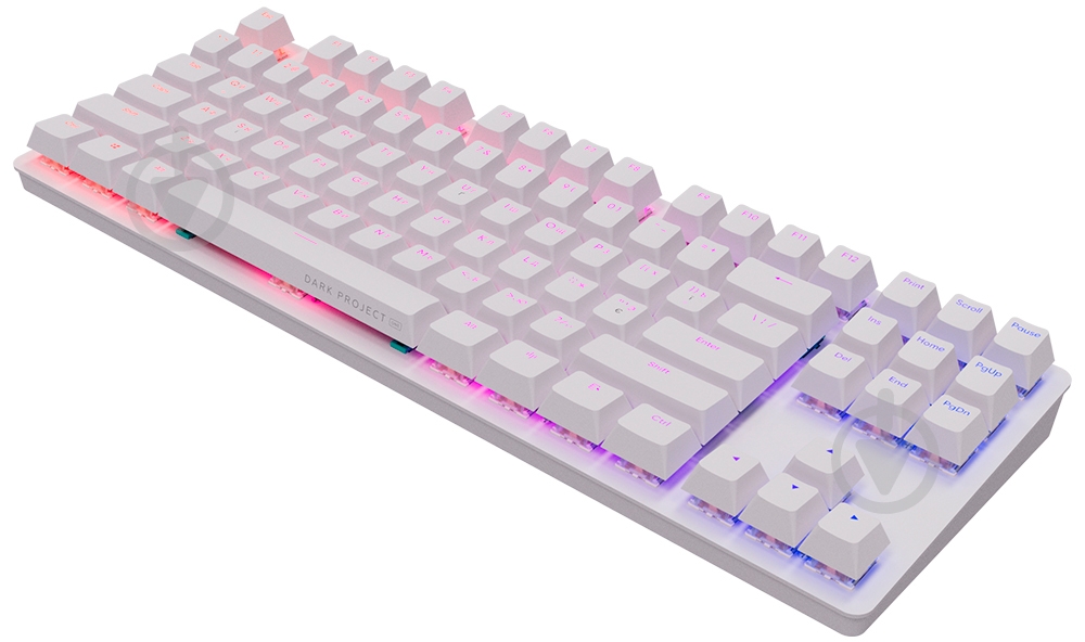 Клавіатура ігрова Dark Project KD87A Mech. g3ms Sapphire ENG/UA (DPO-KD-87A-100300-GMT) white - фото 6