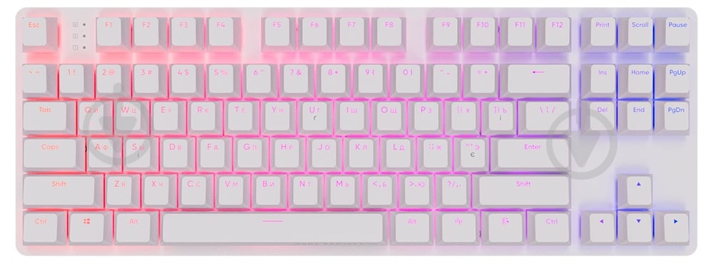 Клавіатура ігрова Dark Project KD87A Mech. g3ms Sapphire ENG/UA (DPO-KD-87A-100300-GMT) white - фото 2