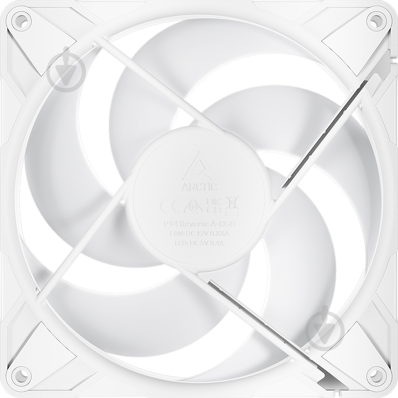 Корпусный кулер Arctic P14 Pro Reverse A-RGB (3-Fan Pack) White - фото 3