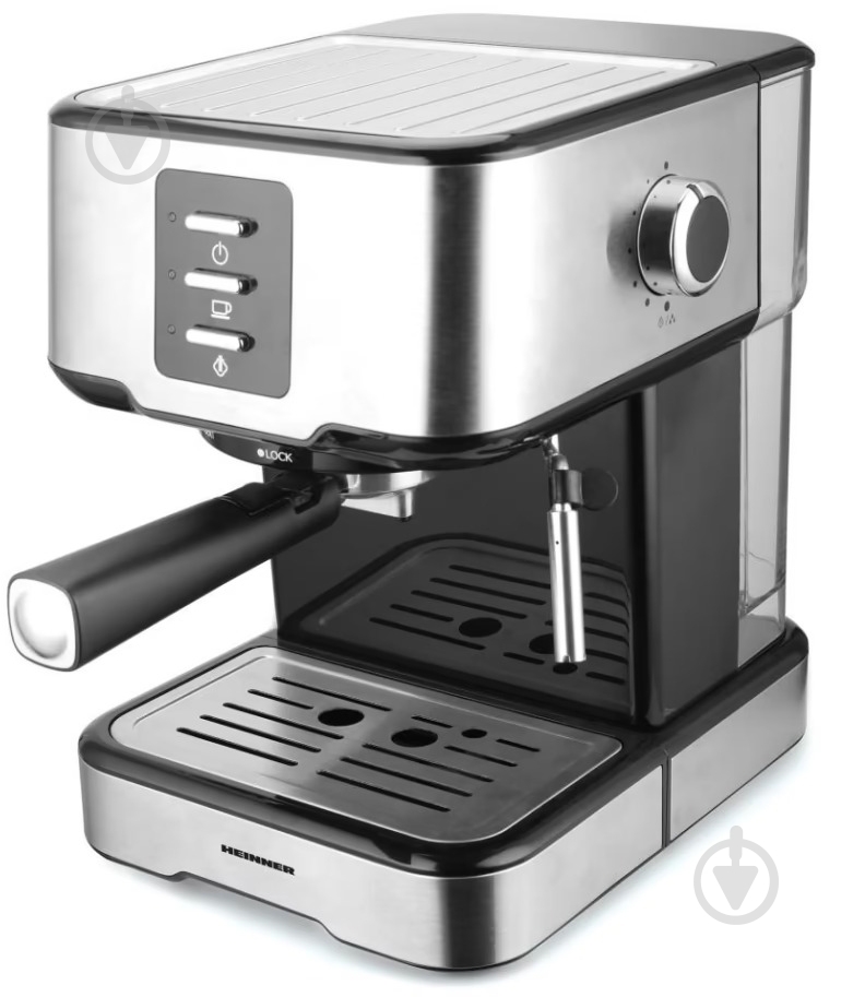 Кофеварка рожковая Heinner HEM-850IXBK - фото 1