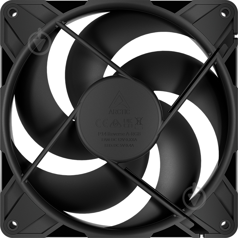 Корпусный кулер Arctic P14 Pro Reverse Black 3-Pack - фото 2