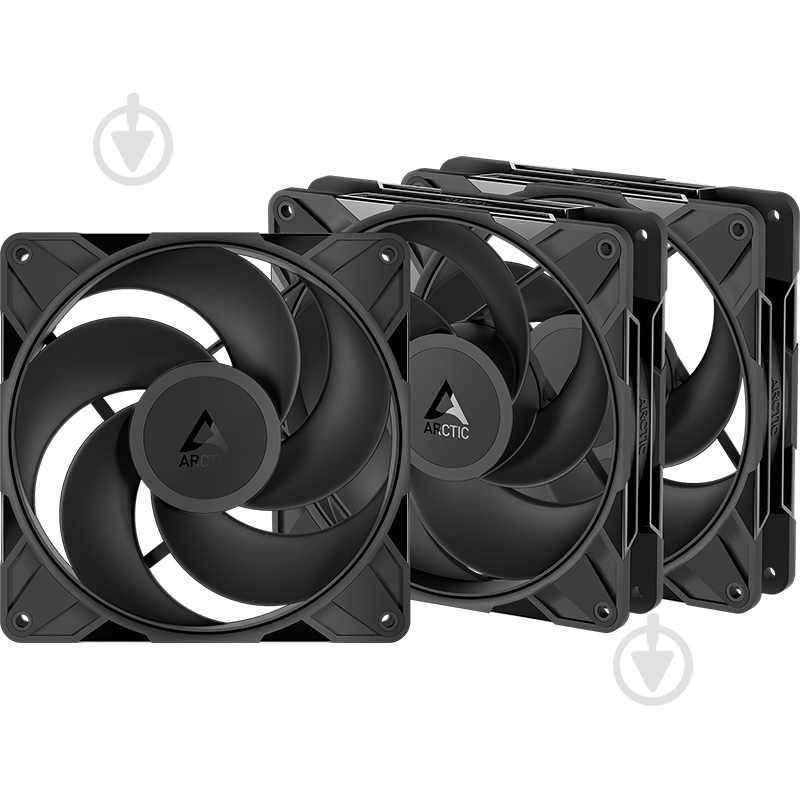 Корпусный кулер Arctic P14 Pro Reverse Black 3-Pack - фото 3