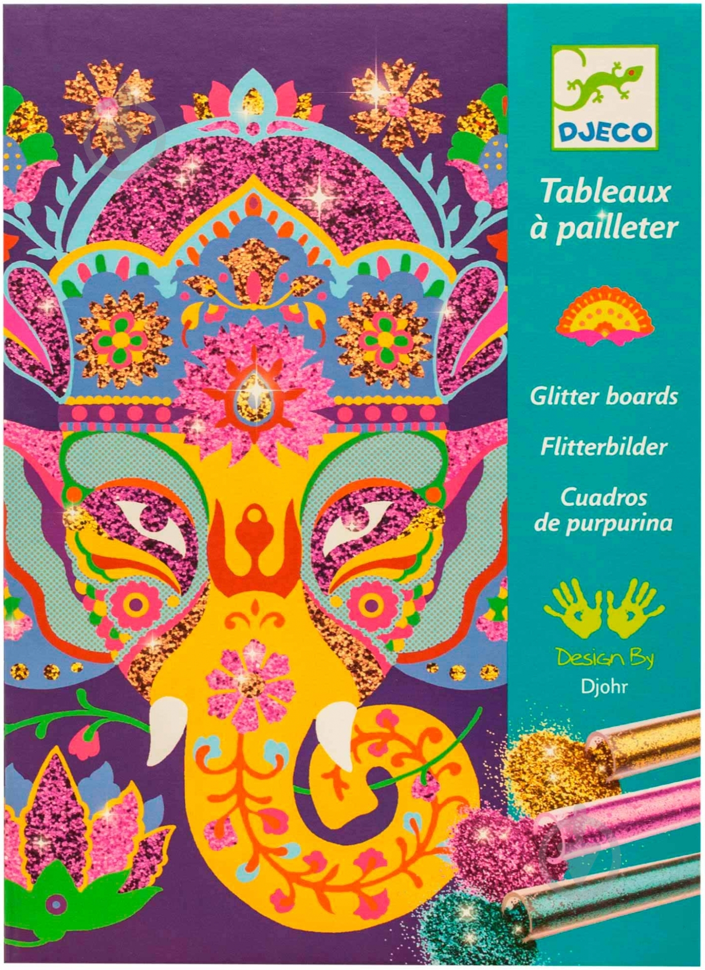 Набор для рисования блестками Djeco Блестящие животные DJ09502 - фото 3