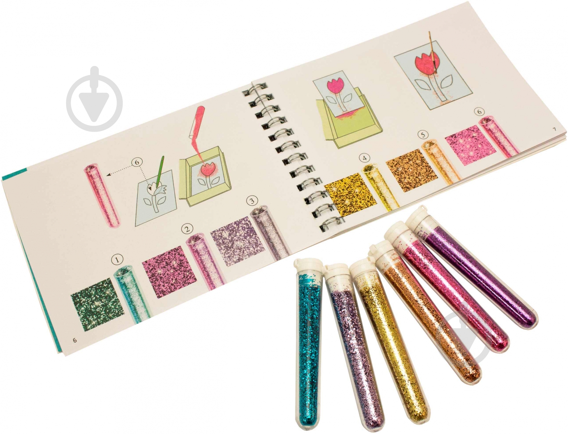 Набор для рисования блестками Djeco Блестящие животные DJ09502 - фото 2