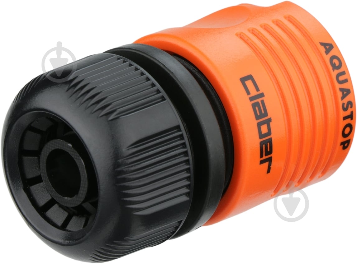 Конектор Claber 1/2" аквастоп для поливального шлангу бл. - фото 1