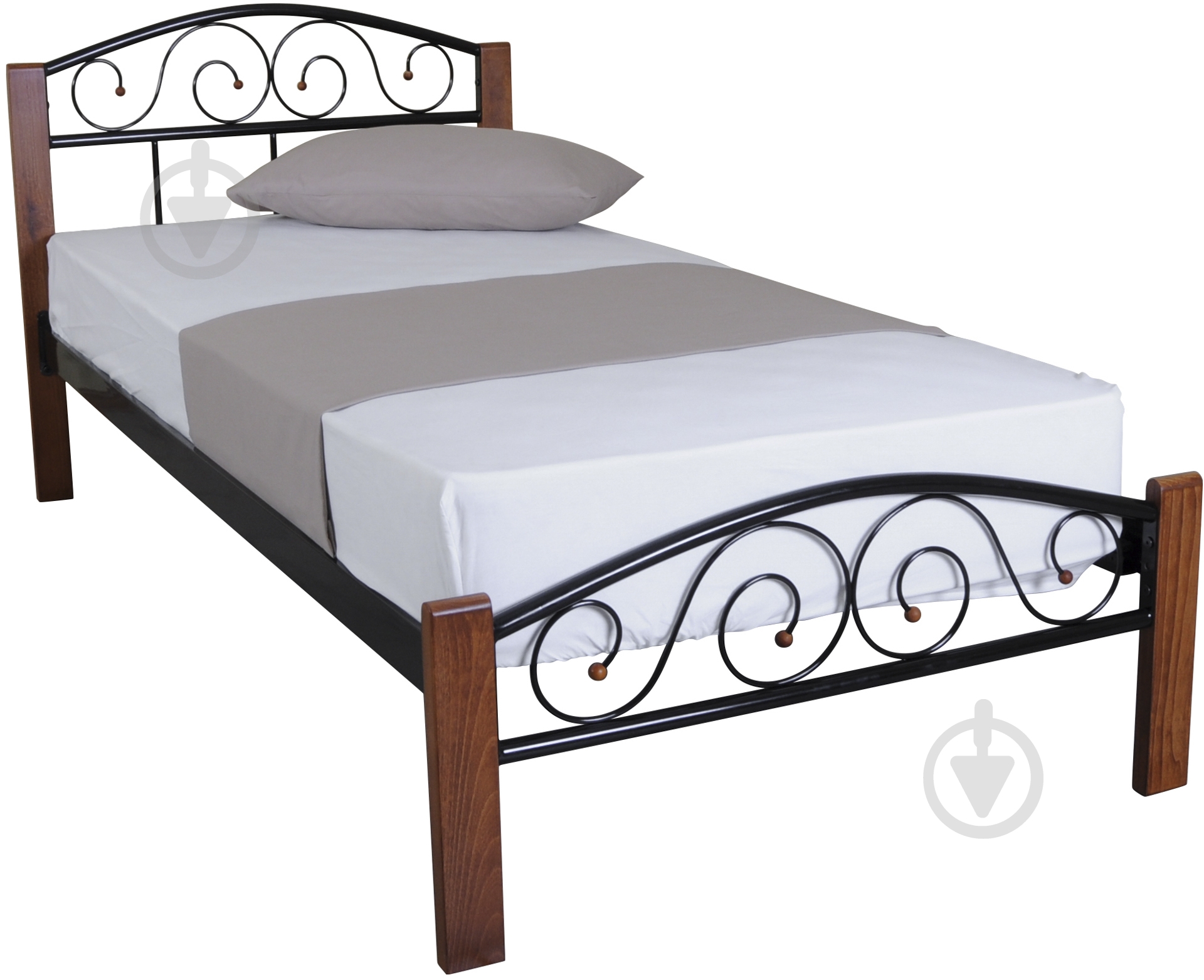 Ліжко Eagle E1649 Vederi 90x200 см чорний - фото 2