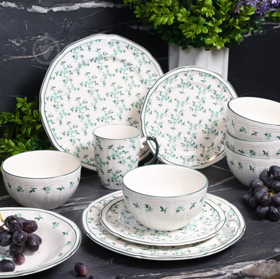 Тарелка подставная Sant Valentines Glazed Green 27 см - фото 4