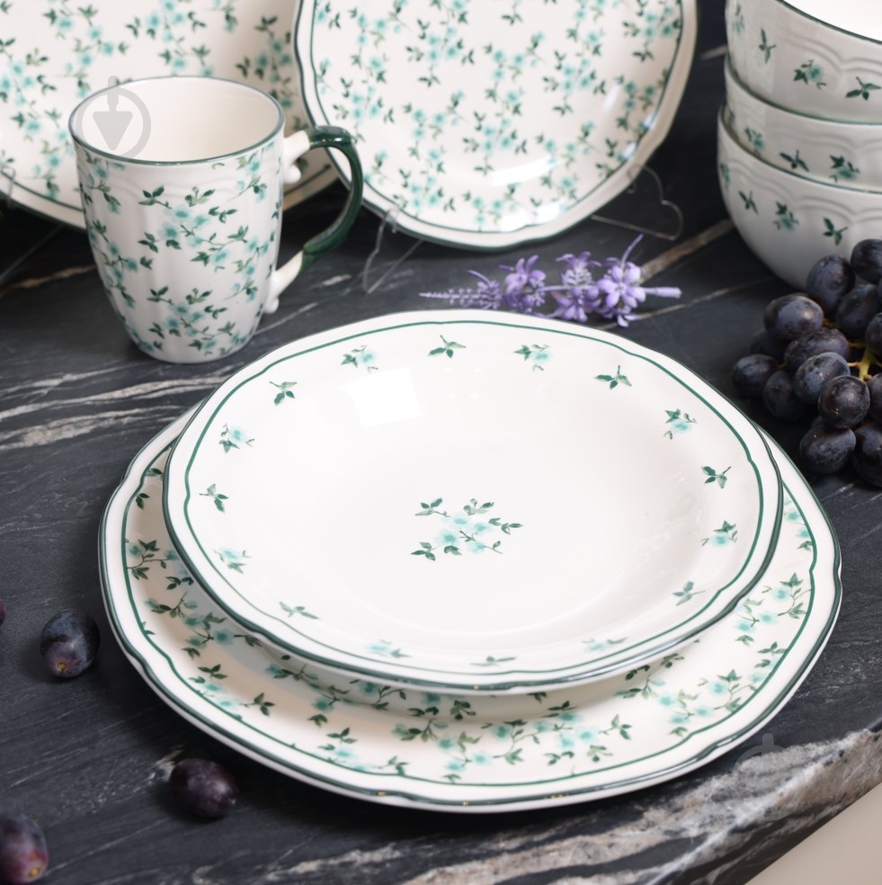 Тарелка подставная Sant Valentines Glazed Green 27 см - фото 11