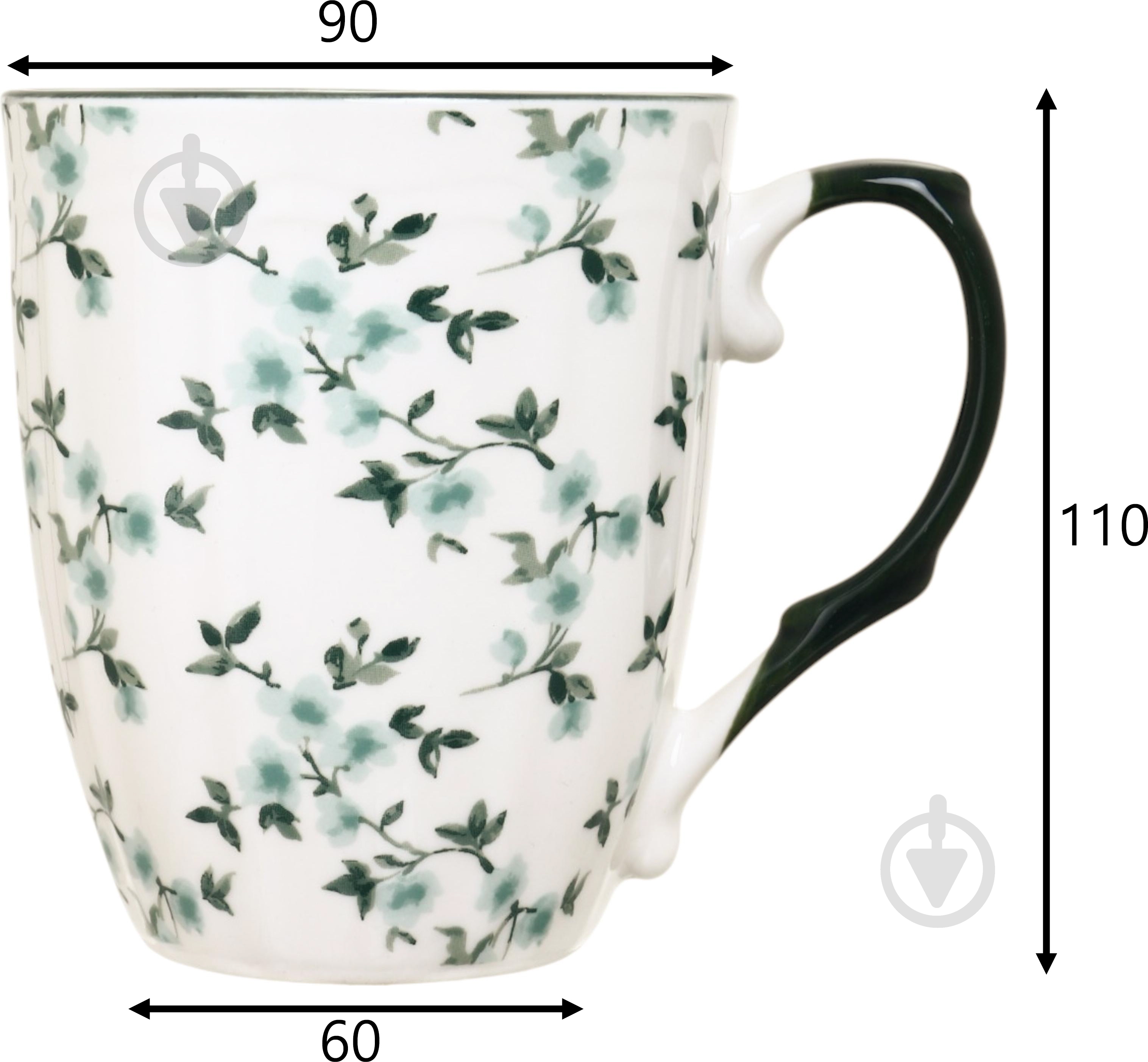 Чашка Sant Valentines Glazed Green 310 мл - фото 5