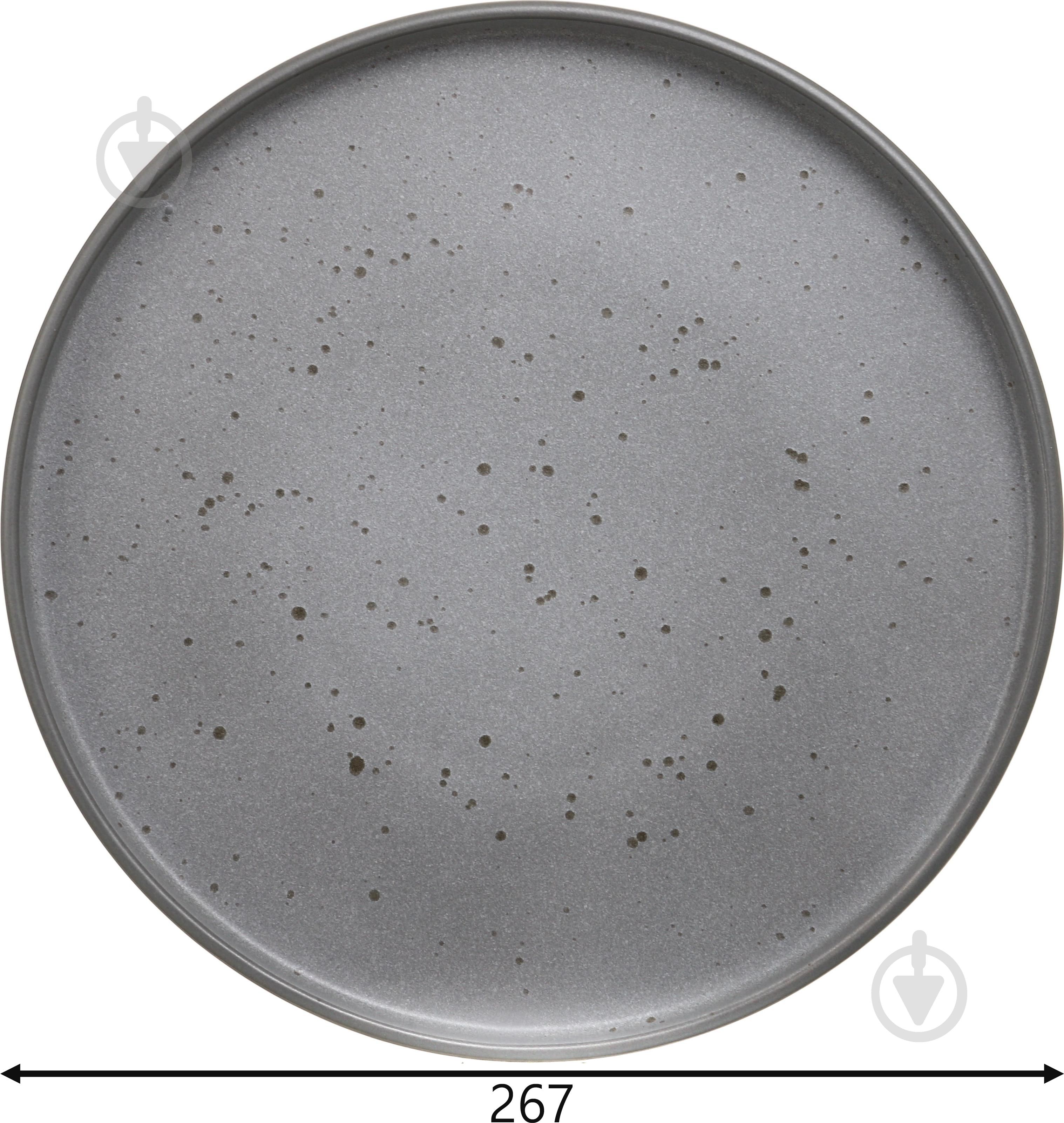 Тарелка подставная Sant Valentines Matte Grey 27 см - фото 4 Тарелка подставная Sant Valentines Matte Grey 27 см - фото 4