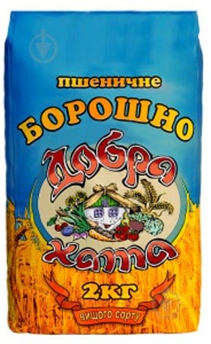 Мука ТМ Добра хата в/с 2 кг (4820044690106) - фото 1