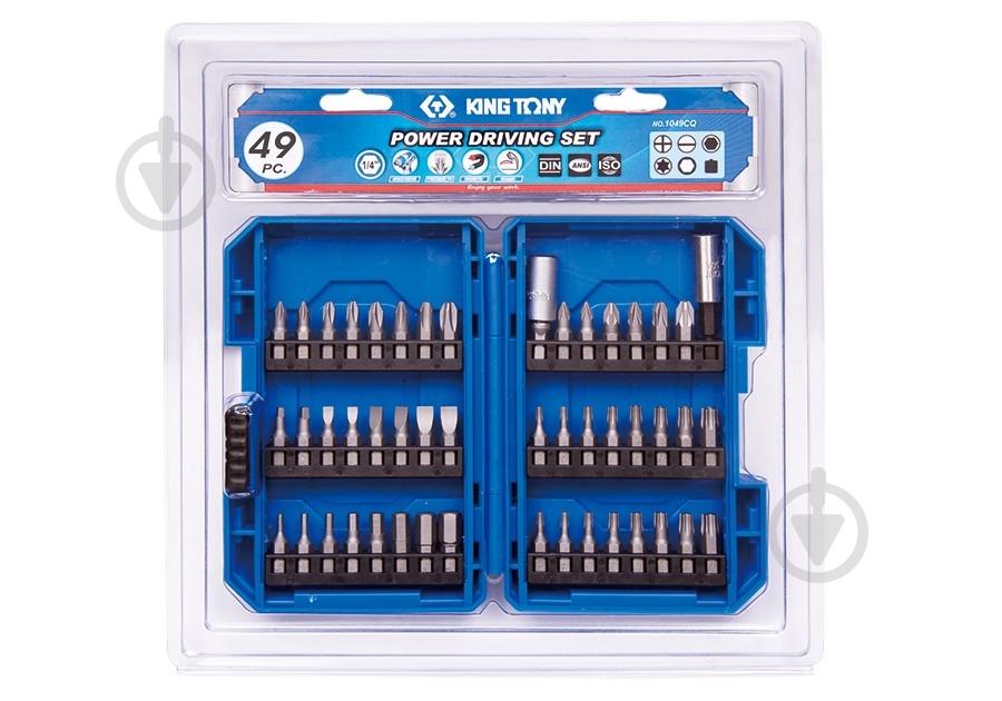 Набор бит KING TONY 49 шт. 1049CQ - фото 1 Набор бит KING TONY 49 шт. 1049CQ - фото 1
