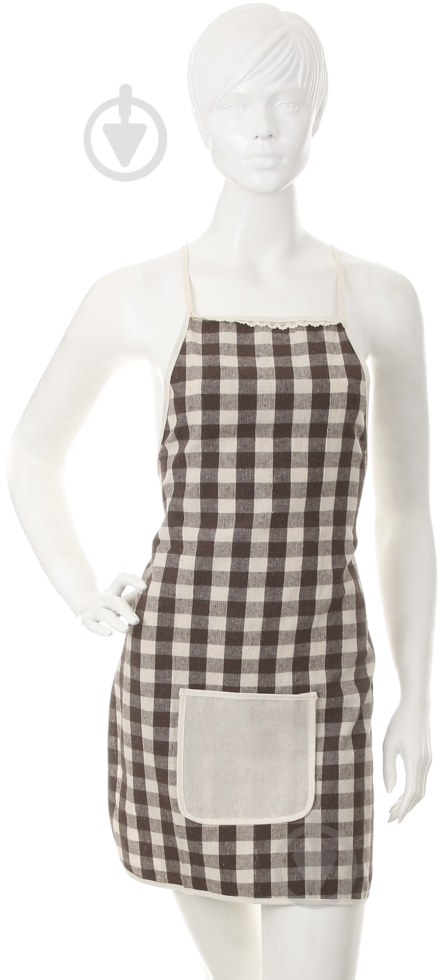 Фартук Brown check 50х76 см - фото 1