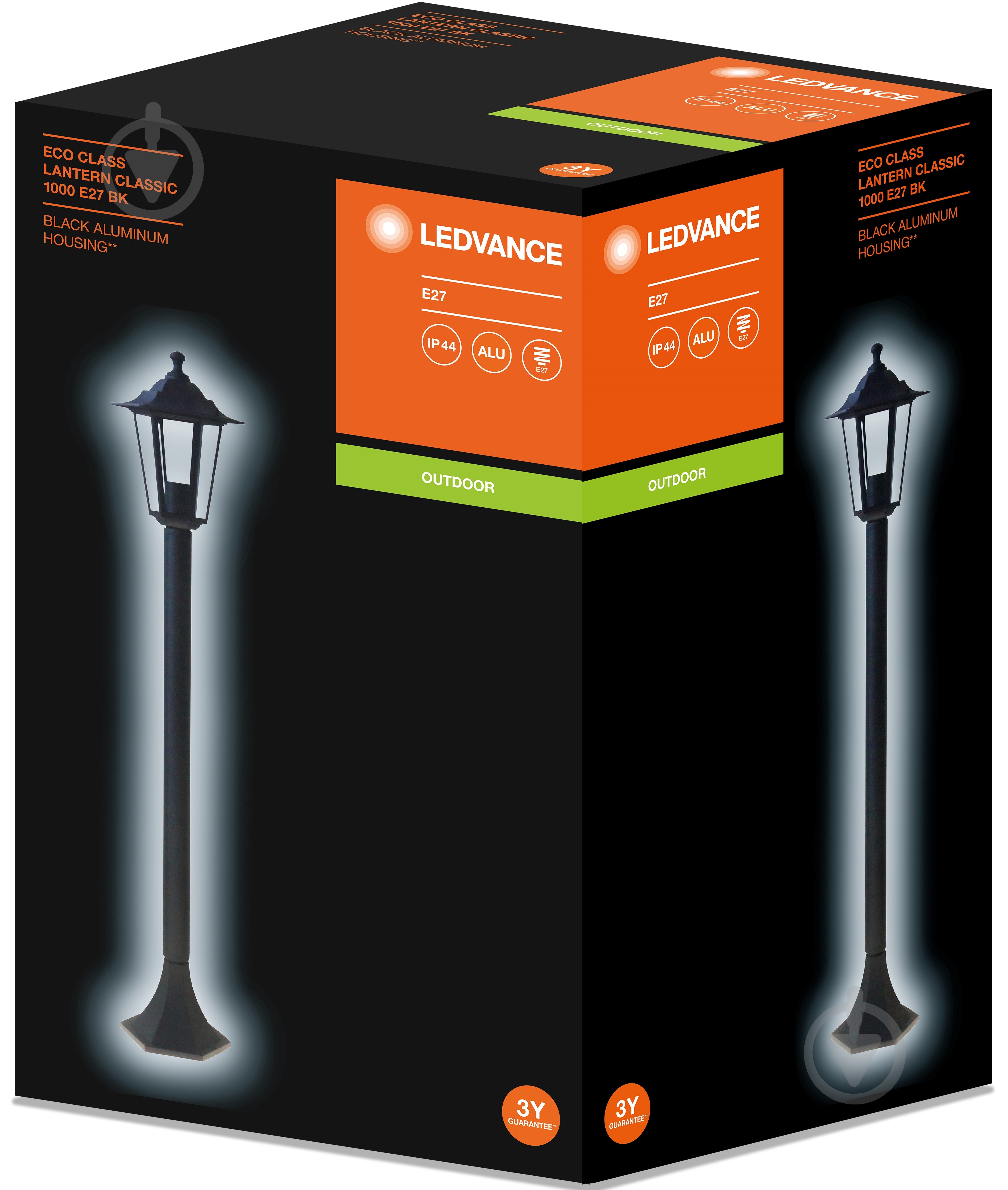 Ліхтарний стовп Ledvance Lantern Classic 1000 E27 60 Вт IP44 чорний - фото 2