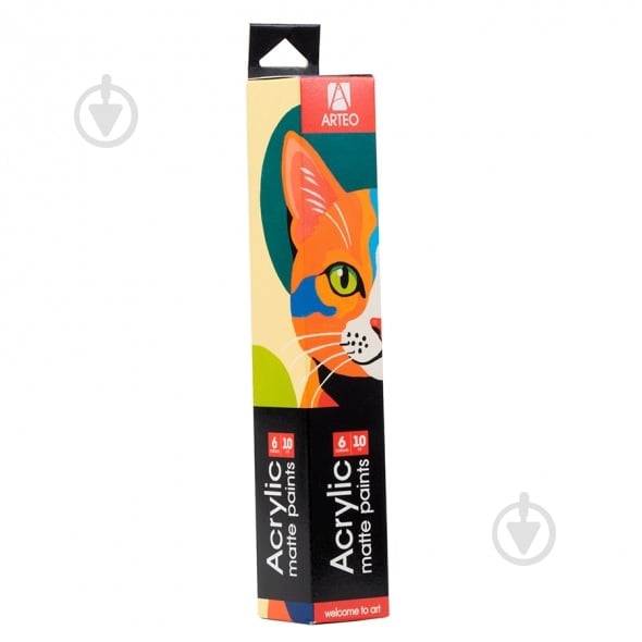 Набор акриловых красок ColorСat 6 x 10 мл Arteo - фото 1 Набор акриловых красок ColorСat 6 x 10 мл Arteo - фото 1