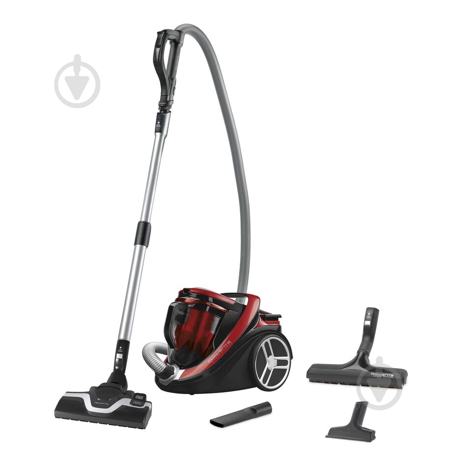 Пилосос Rowenta Silence Force Cyclonic Parquet RO7649EA red/black - фото 1