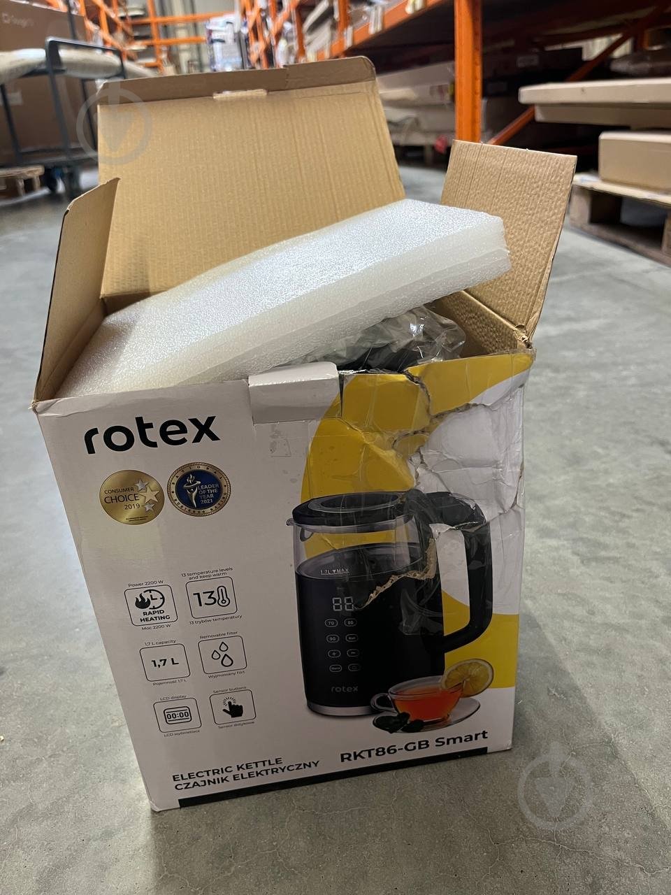 УЦІНКА! Електрочайник Rotex RKT86-GB Smart (УЦ №2465) - фото 11