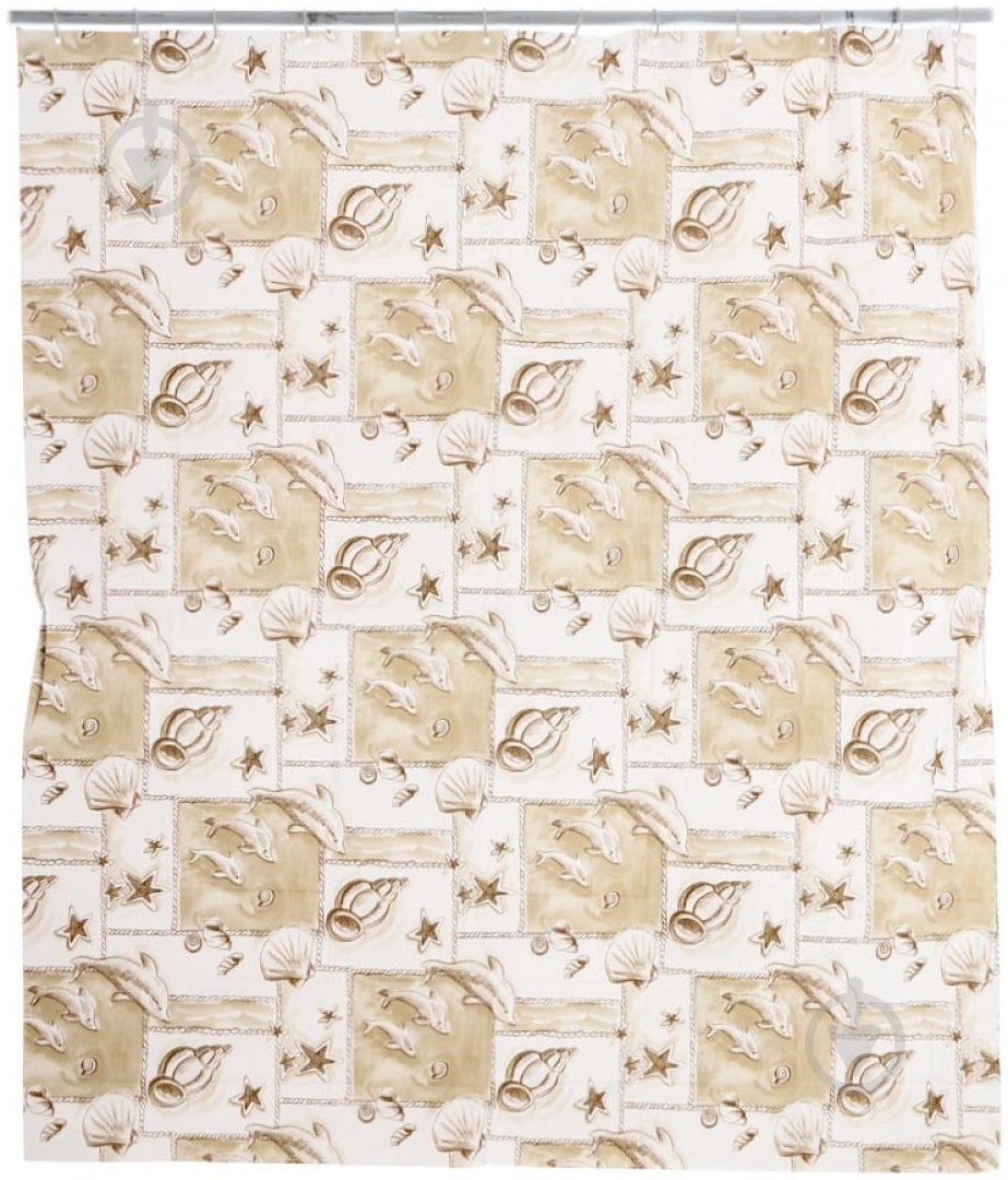 Штора для душу BACCHETTA OCEANO BEIGE - фото 1 Штора для душу BACCHETTA OCEANO BEIGE - фото 1