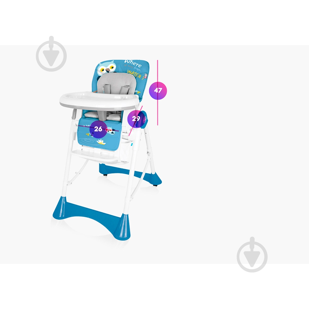 Стульчик для кормления Baby Design Pepe New 04 Green 292026 - фото 3