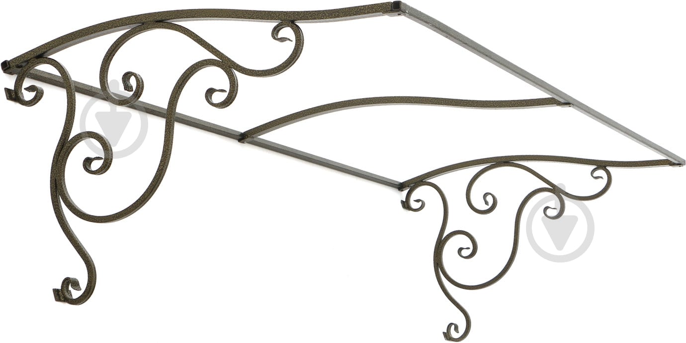 Боковины к козырьку Альфа комплект 2000 х 1000 х 620 мм античная бронза - фото 1