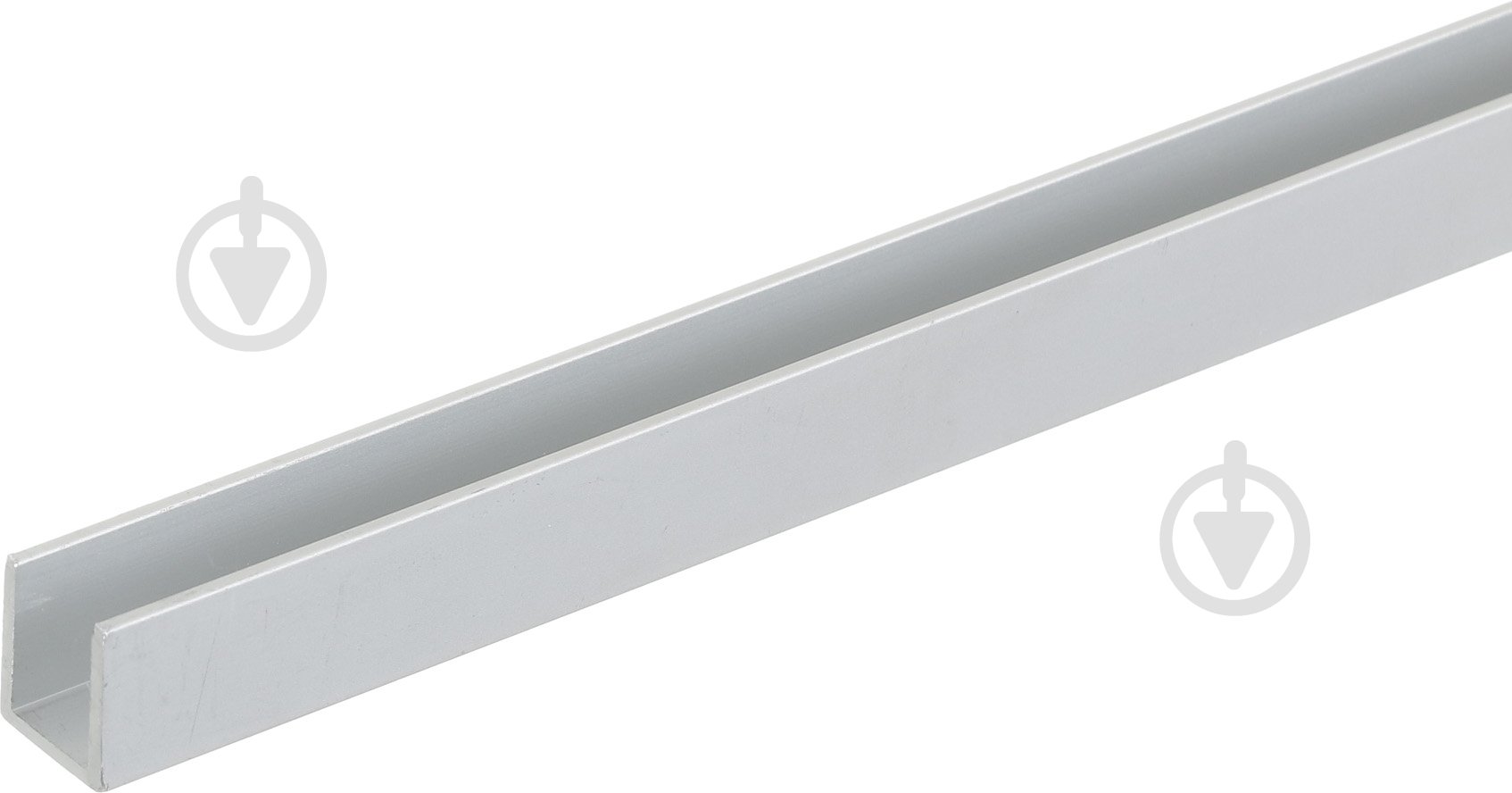 Швеллер алюминиевый 13х15x1,5 мм 1000 мм анодированое серебро - фото 1