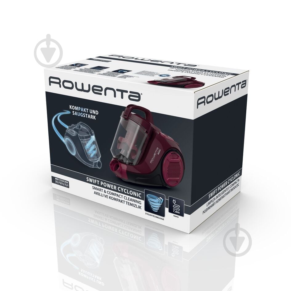 Пылесос Cyclonic RO2933EA red + подарок фильтр ZR904301 - фото 7