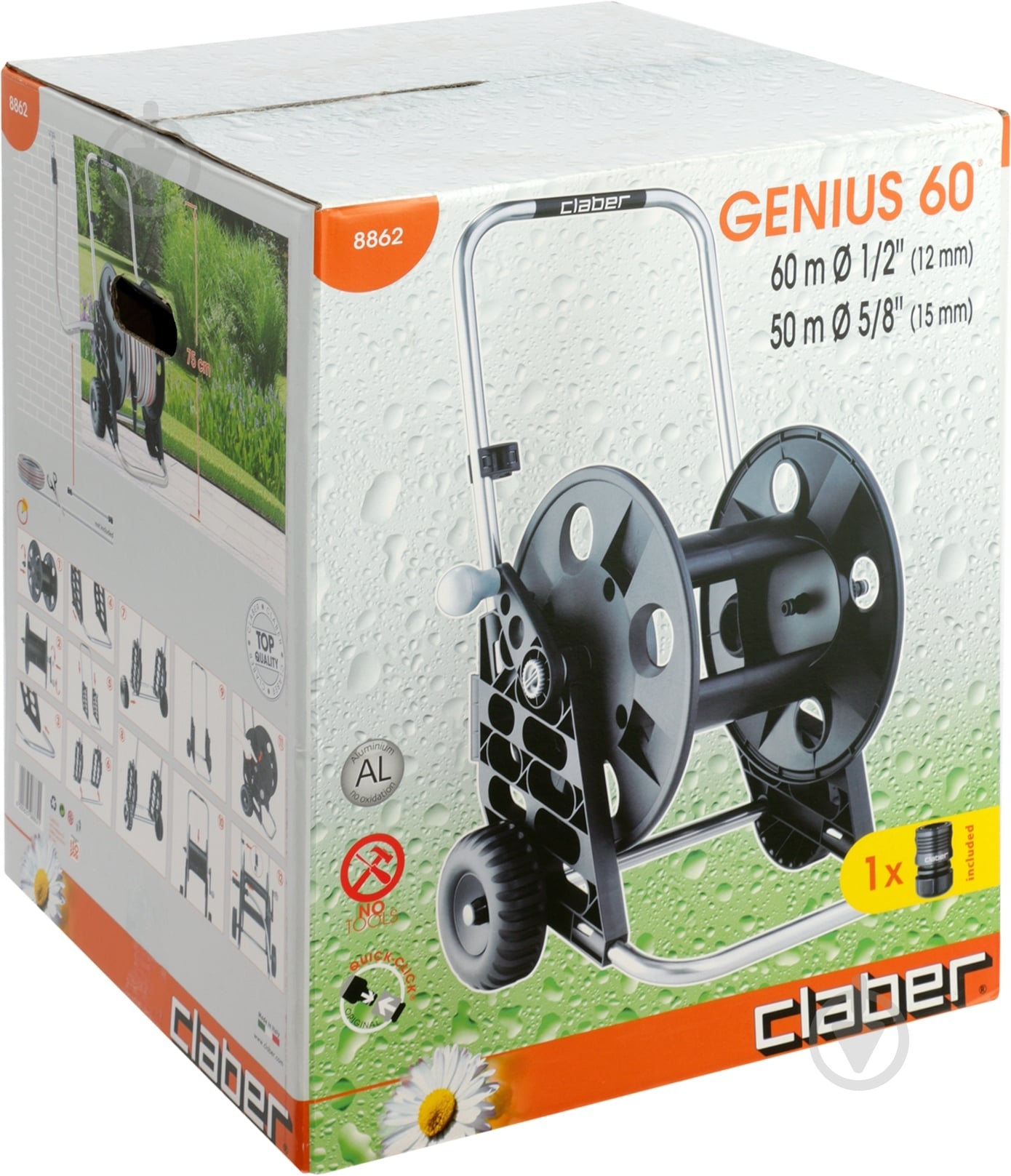 Тележка для шланга Claber Genius 60 - фото 5